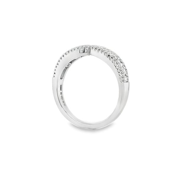 Unity Pave Half Eternity Ring