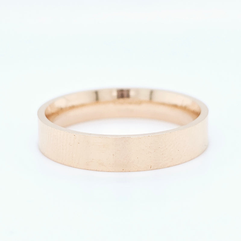 Wedding rings for him | Mens gold wedding bands | Size - R 1/2 | 5.00 mm