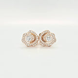 Pre-Owned | Boodles Maymay Rose Diamond Earrings, 18K Rose Gold