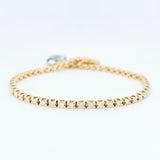 Gold tennis bracelet | Diamond tennis bracelet | Yellow gold bracelet