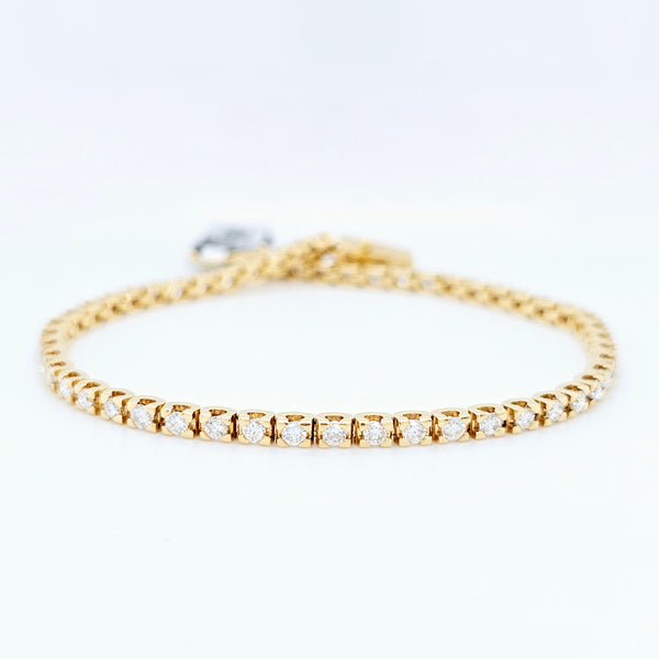 Gold tennis bracelet | Diamond tennis bracelet | Yellow gold bracelet