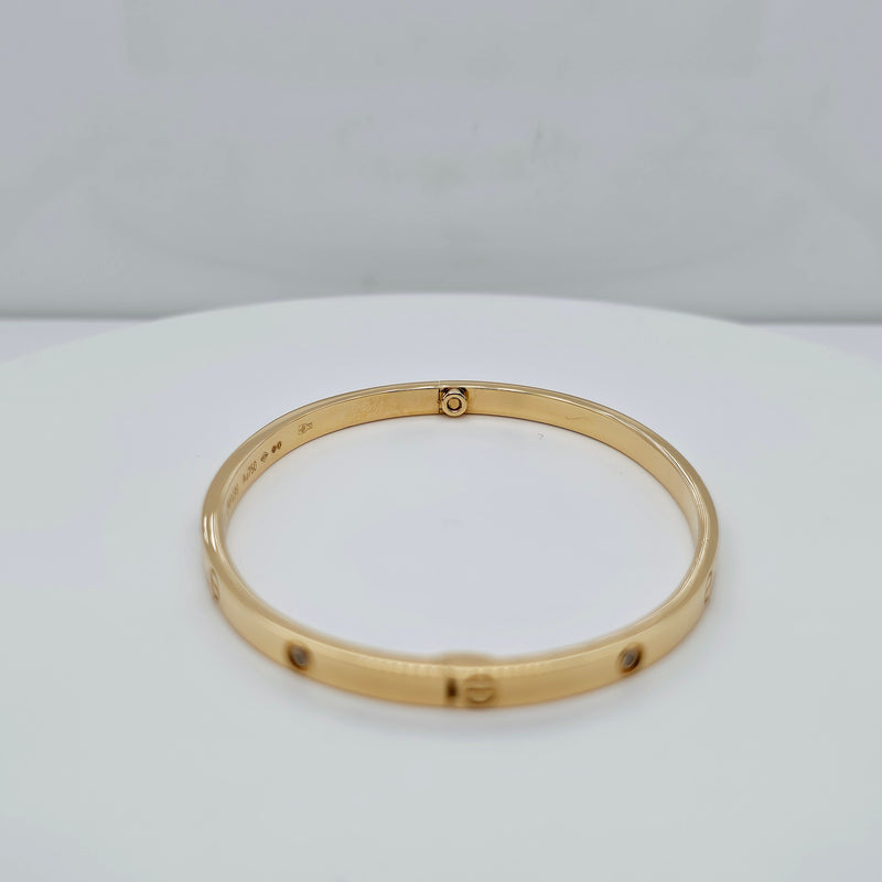 Pre-Owned | Size - 17 / 18ct Yellow Gold Cartier Love Bracelet diamonds