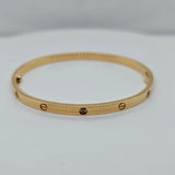 Pre-Owned | Size - 17 / 18ct Yellow Gold Cartier Love Bracelet diamonds