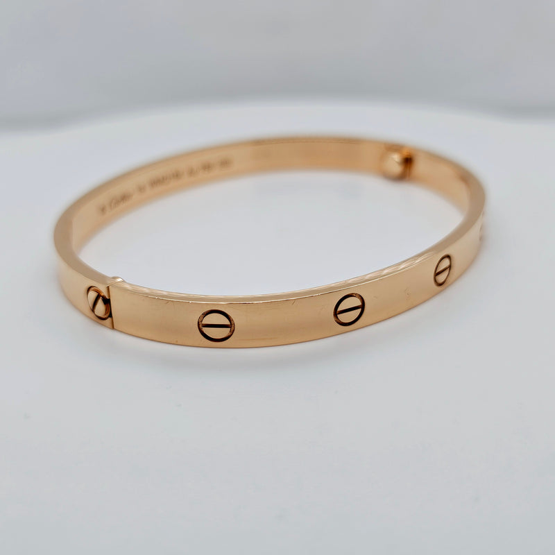 Pre-Owned | Size - 19 / 18ct Rose Gold Cartier Love Bracelet