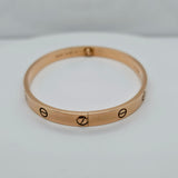 Pre-Owned | Size - 20 / 18ct Rose Gold Cartier Love Bracelet