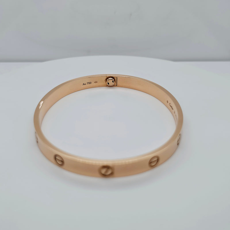 Pre-Owned | Size - 20 / 18ct Rose Gold Cartier Love Bracelet