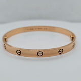 Pre-Owned | Size - 20 / 18ct Rose Gold Cartier Love Bracelet