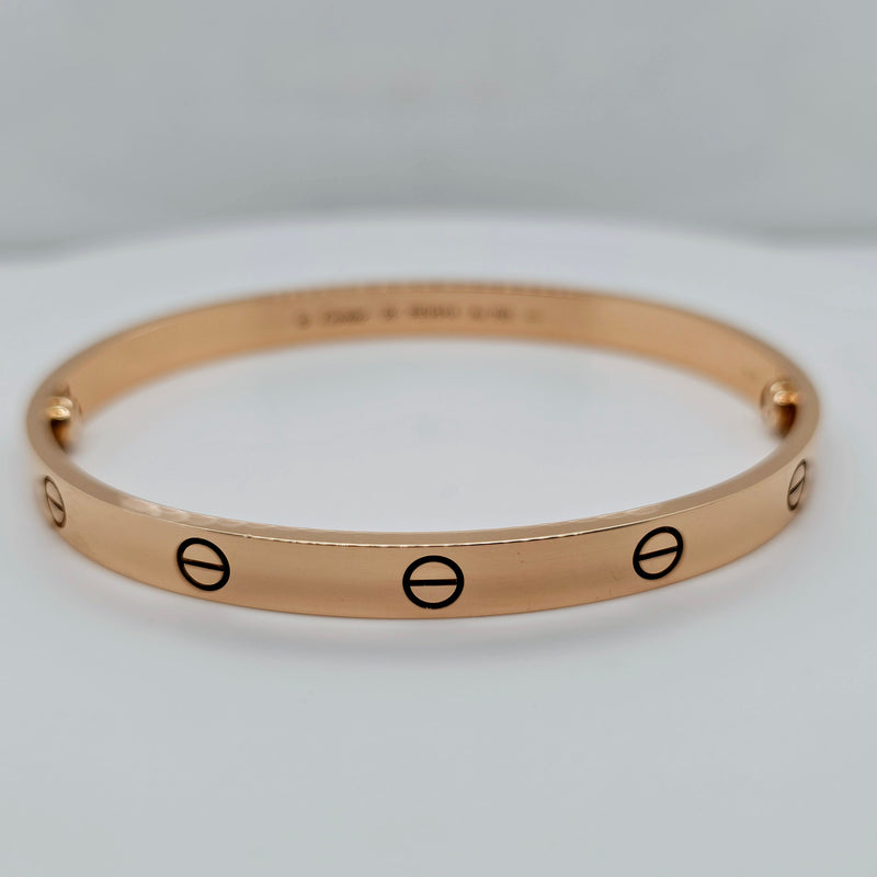 Pre-Owned | Size - 20 / 18ct Rose Gold Cartier Love Bracelet