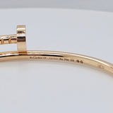 Pre-Owned | Cartier Juste Un Clou Bracelet, 18ct Rose Gold, Small Model, Size 17