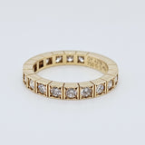 Pre-Owned Cartier 18ct Yellow Gold Lanieres Ring – Round-Cut Diamonds