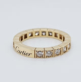 Pre-Owned Cartier 18ct Yellow Gold Lanieres Ring – Round-Cut Diamonds