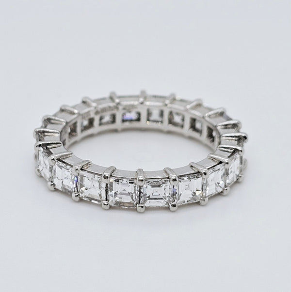 Pre-Owned | Cartier Vintage Asscher Cut Diamond Eternity Ring