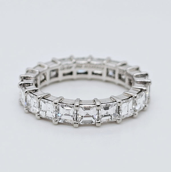 Pre-Owned | Cartier Vintage Asscher Cut Diamond Eternity Ring