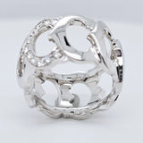 Pre-Owned Cartier 18k White Gold Diamond C De Cartier Ring