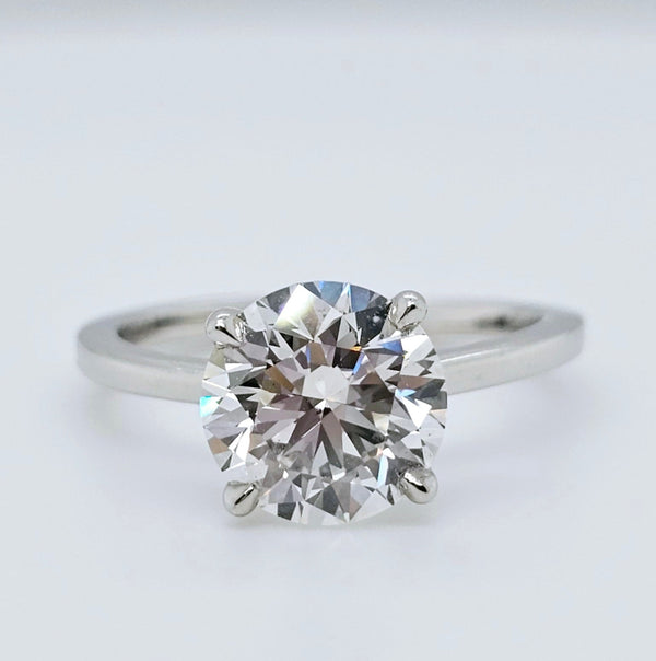 Engagement ring | Wedding ring | Platinum ring | Single stone ring | Natural diamond ring