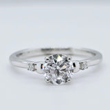 Round cut engagement rings | Natural diamond rings | Solitaire diamond ring | Single diamond ring