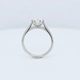 Engagement ring | Proposal ring | Platinum ring | Cathedral setting ring | White diamond