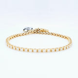 Gold tennis bracelet | Diamond tennis bracelet | Yellow gold bracelet