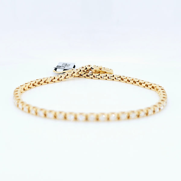 Gold tennis bracelet | Diamond tennis bracelet | Yellow gold bracelet