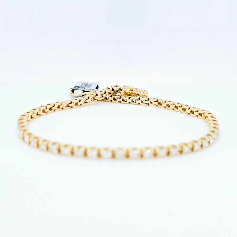 Gold tennis bracelet | Diamond tennis bracelet | Yellow gold bracelet