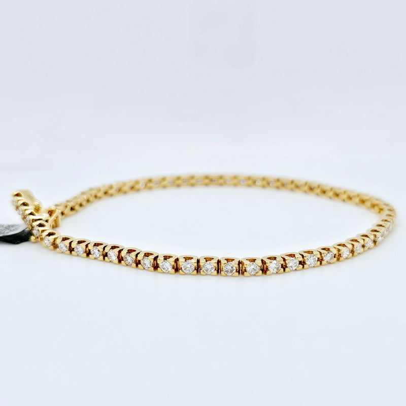 Gold tennis bracelet | Diamond tennis bracelet | Yellow gold bracelet