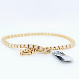 Gold tennis bracelet | Diamond tennis bracelet | Yellow gold bracelet