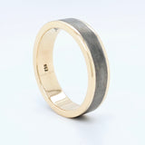 Mens bands rings | Men's wedding band | Size Q | Black Rhodium | 5.00 mm