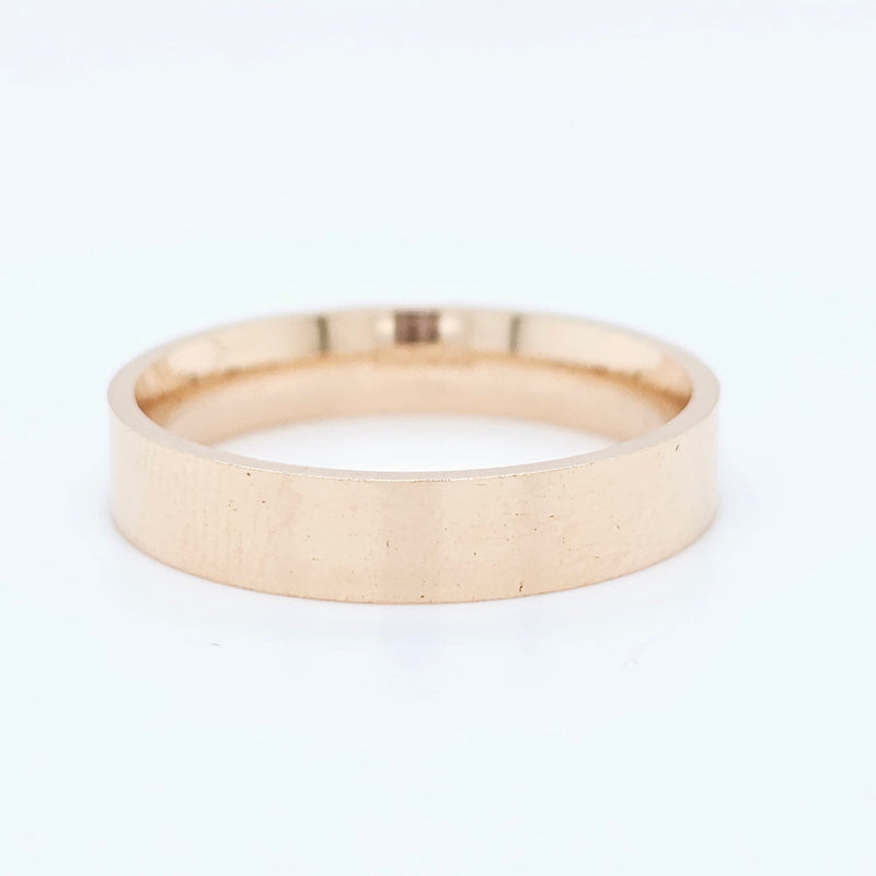 Wedding rings for him | Mens gold wedding bands | Size - R 1/2 | 5.00 mm