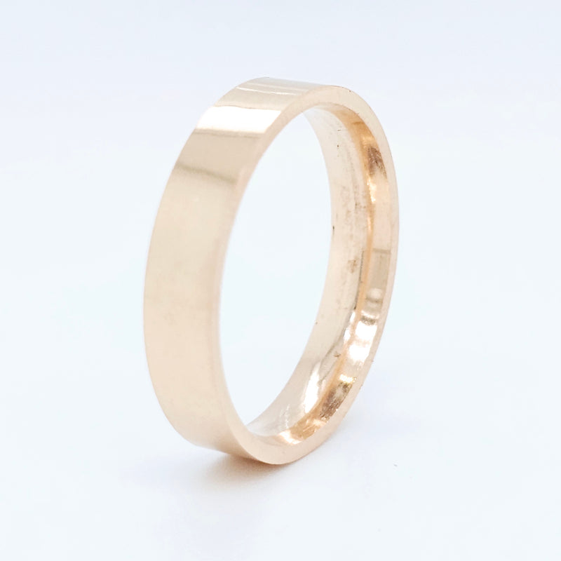 Wedding rings for him | Mens gold wedding bands | Size - R 1/2 | 5.00 mm