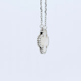 Pre-Owned Van Cleef & Arpels Vintage Alhambra Pendant Necklace – 18ct White Gold & Mother of Pearl