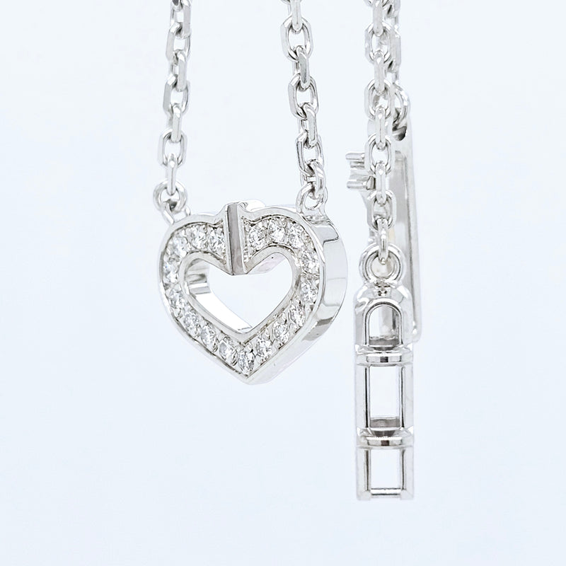 Pre-Owned Cartier C of Heart Diamond Pendant – 18ct White Gold