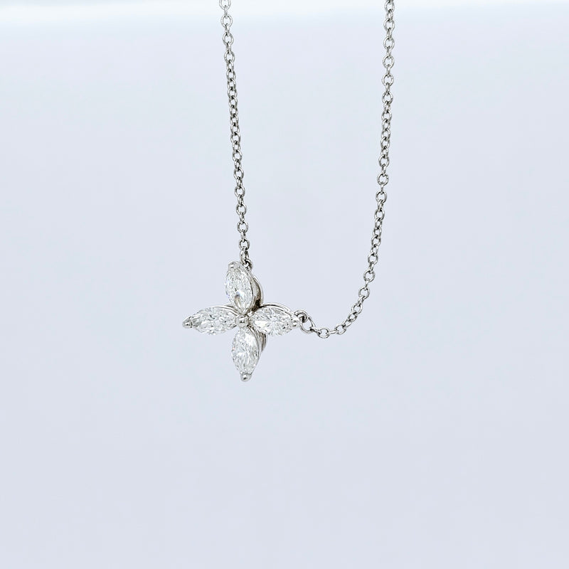 Tiffany & Co. Victoria Pendant, Medium Size, Platinum