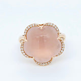 Pre-Owned | Pasquale Bruni Bon Ton Diamond & Rose Quartz Ring, 18K Rose Gold