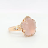 Pre-Owned | Pasquale Bruni Bon Ton Diamond & Rose Quartz Ring, 18K Rose Gold