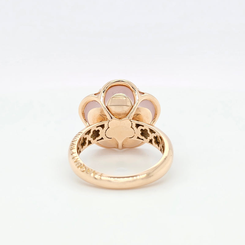 Pre-Owned | Pasquale Bruni Bon Ton Diamond & Rose Quartz Ring, 18K Rose Gold