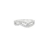 Double Row Diamond Dress Ring