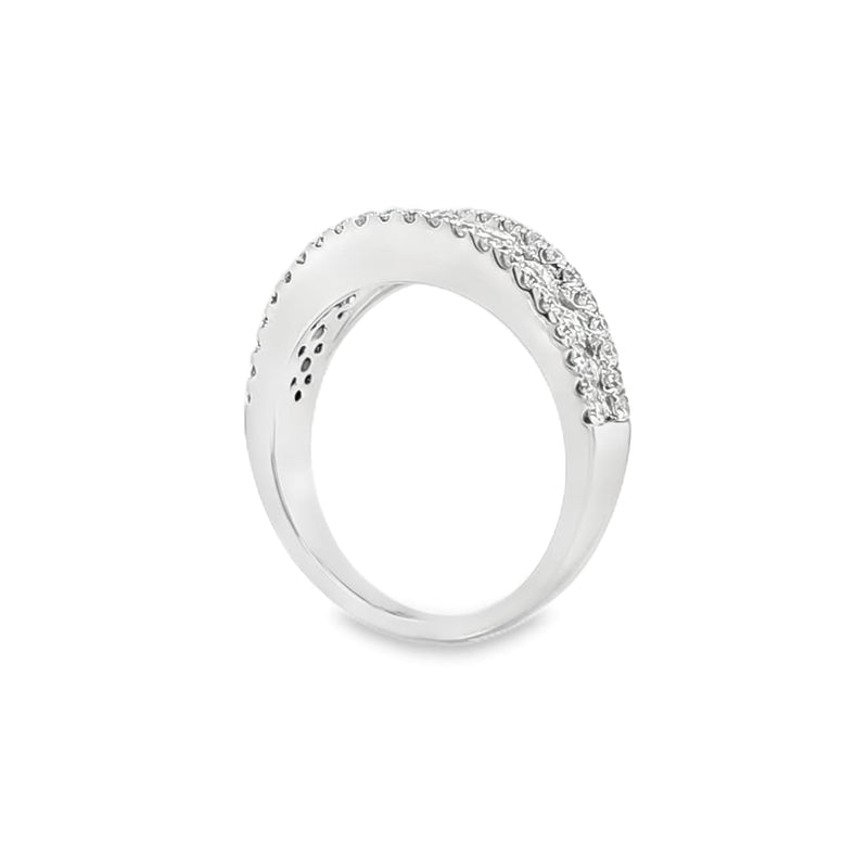 Lustre Half Eternity Style Dress Ring