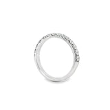 Grain Set Half Eternity Ring