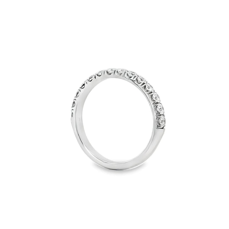 Grain Set Half Eternity Ring