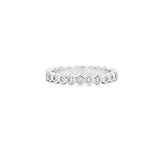 Hexagonal Platnium Full Eternity Ring