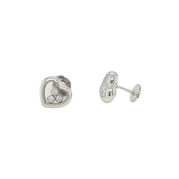 Pre-Owned | Chopard Happy Diamonds Icons Heart Shape Stud Earrings