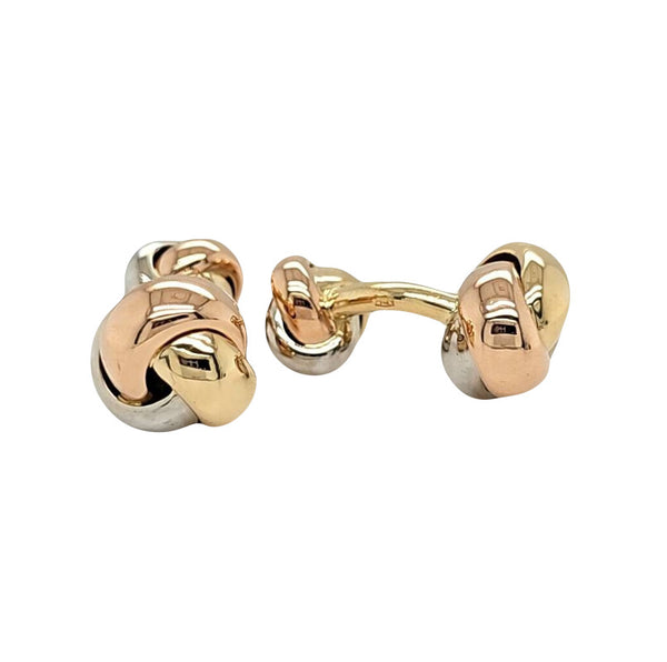 Pre-Owned | Cartier Vintage Cartier Trinity Cufflinks, 18ct Yellow, White And Rose Gold