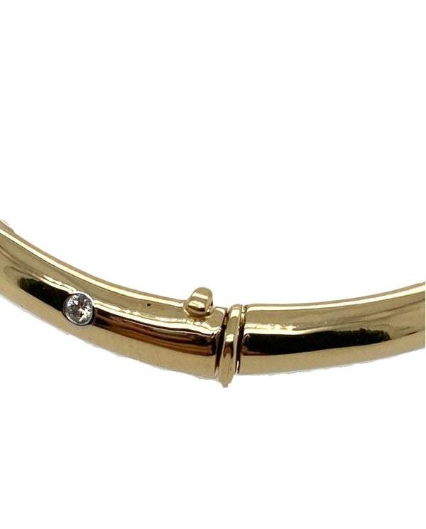 Pre-Owned | Tiffany & Co 18ct Yellow Gold and Diamond Etoile Bangle