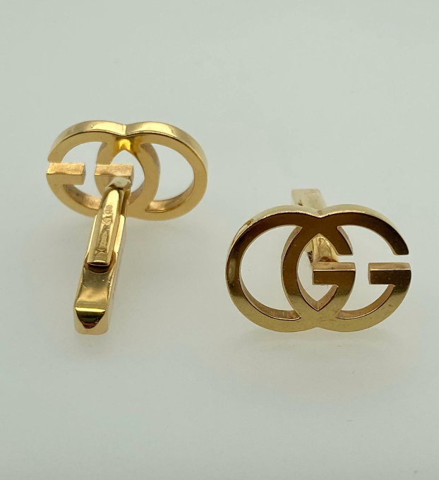 Pre-Owned | 18ct Yellow Gold Gucci Cufflinks