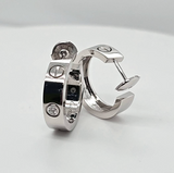 Pre-Owned | Cartier Love Hoop Earrings, 18ct White Gold And Diamonds