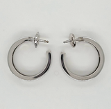 Pre-Owned | Cartier Love Hoop Earrings, 18ct White Gold And Diamonds