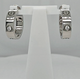 Pre-Owned | Cartier Love Hoop Earrings, 18ct White Gold And Diamonds