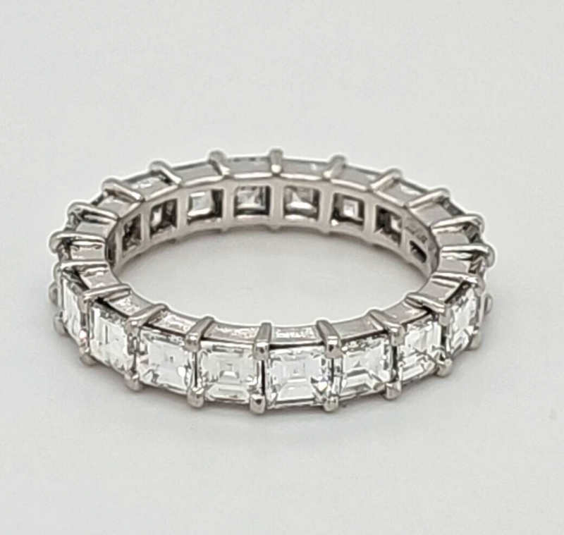 Pre-Owned | Cartier Vintage Asscher Cut Diamond Eternity Ring