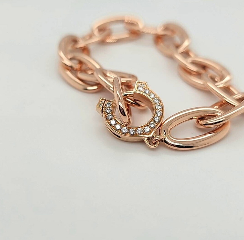 Pre-Owned | Cartier Vintage C De Cartier Rose Gold Open Link Bracelet