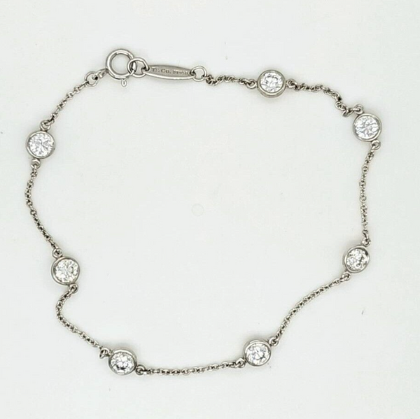 Pre-Owned | Tiffany & Co. Elsa Peretti Diamonds By The Yard Bracelet in Platinum